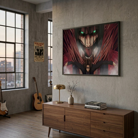 Attack Titan poster | Anime Wall Art | Eren Yeager | Collectors Edition