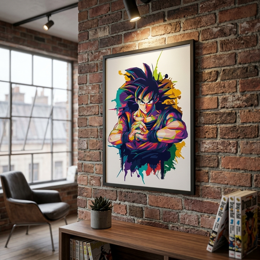 Dragon Ball | Goku | Anime | Splash Art Paint | Collectors Edition