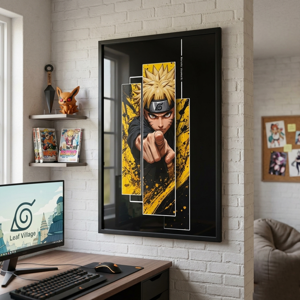 Naruto Art-Poster – Dynamischer Anime-Wanddruck (Gerollter Poster)