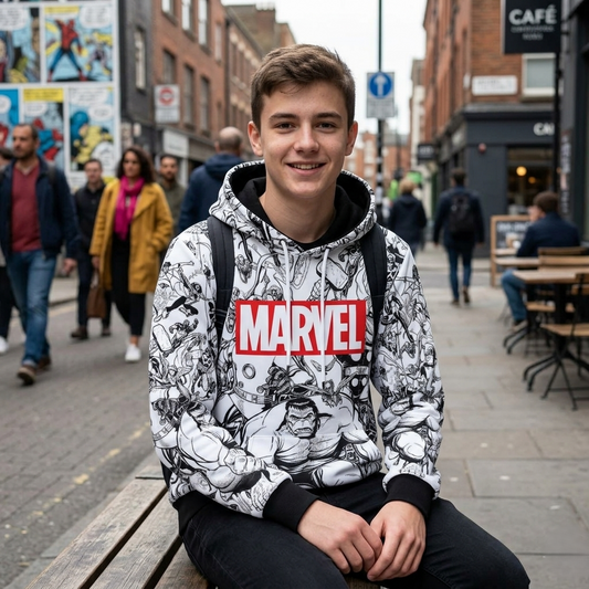 Marvel Skizzen-Collage Hoodie – Limitierte Sammler-Edition