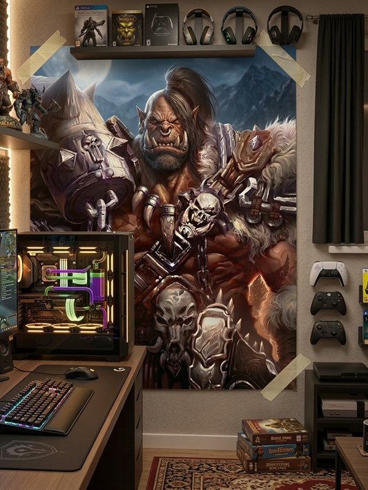 Garrosh Höllenbrüll Fantasy Kunstdruck - World of Warcraft