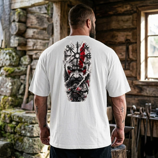 God of War Over Sized Tee — Graphic Video Game Inspired Cotton T-Shirt