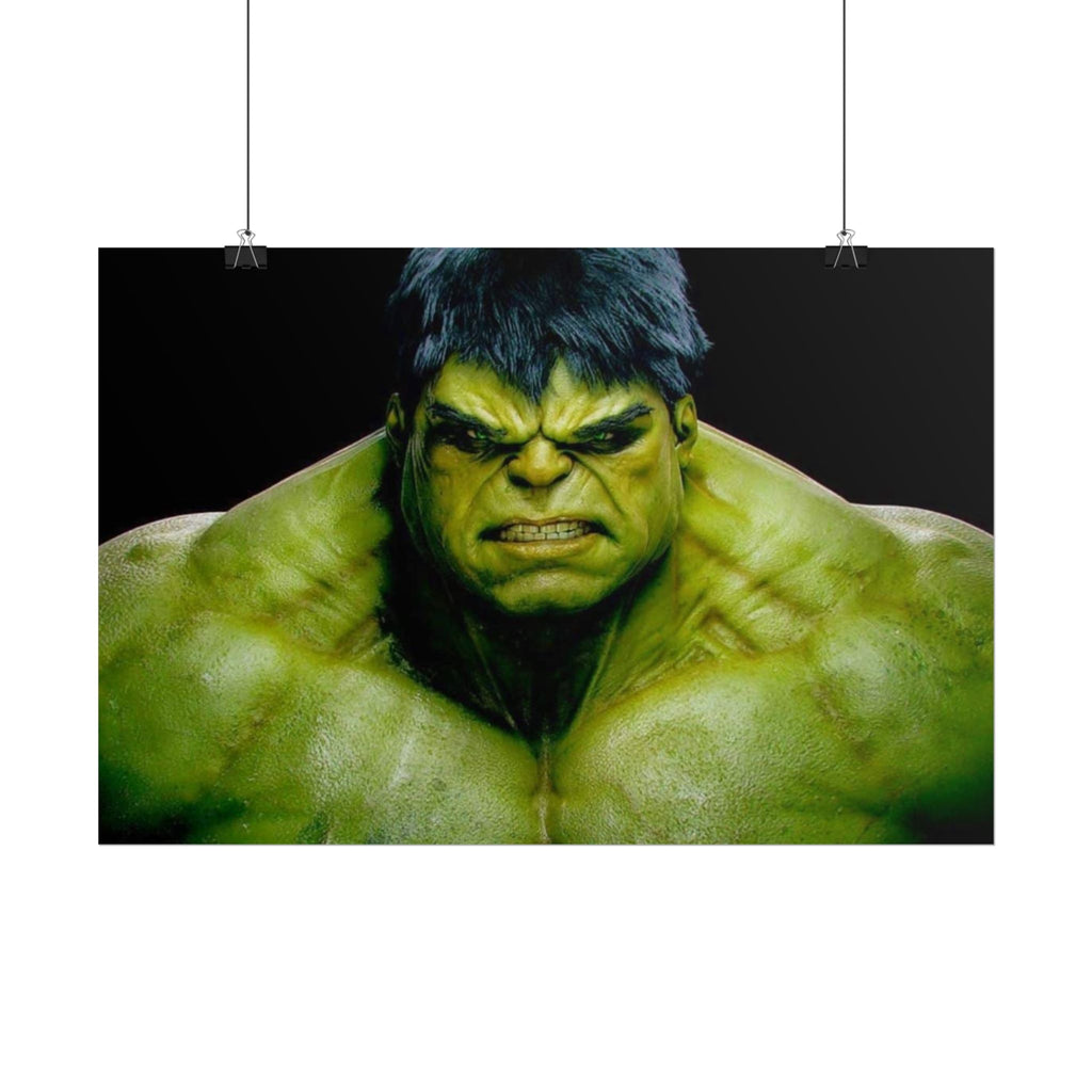 Hulk Lightning Poster — Marvel Vibrant Superhero Wall Art (Rolled Poster)