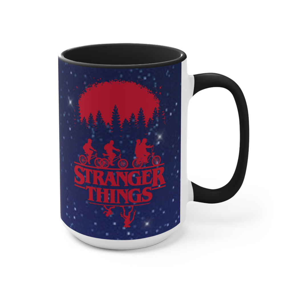 Stranger Things Accent Mug — Retro 80s Sci‑Fi Night Sky Design Demigorgon - Limited Edition