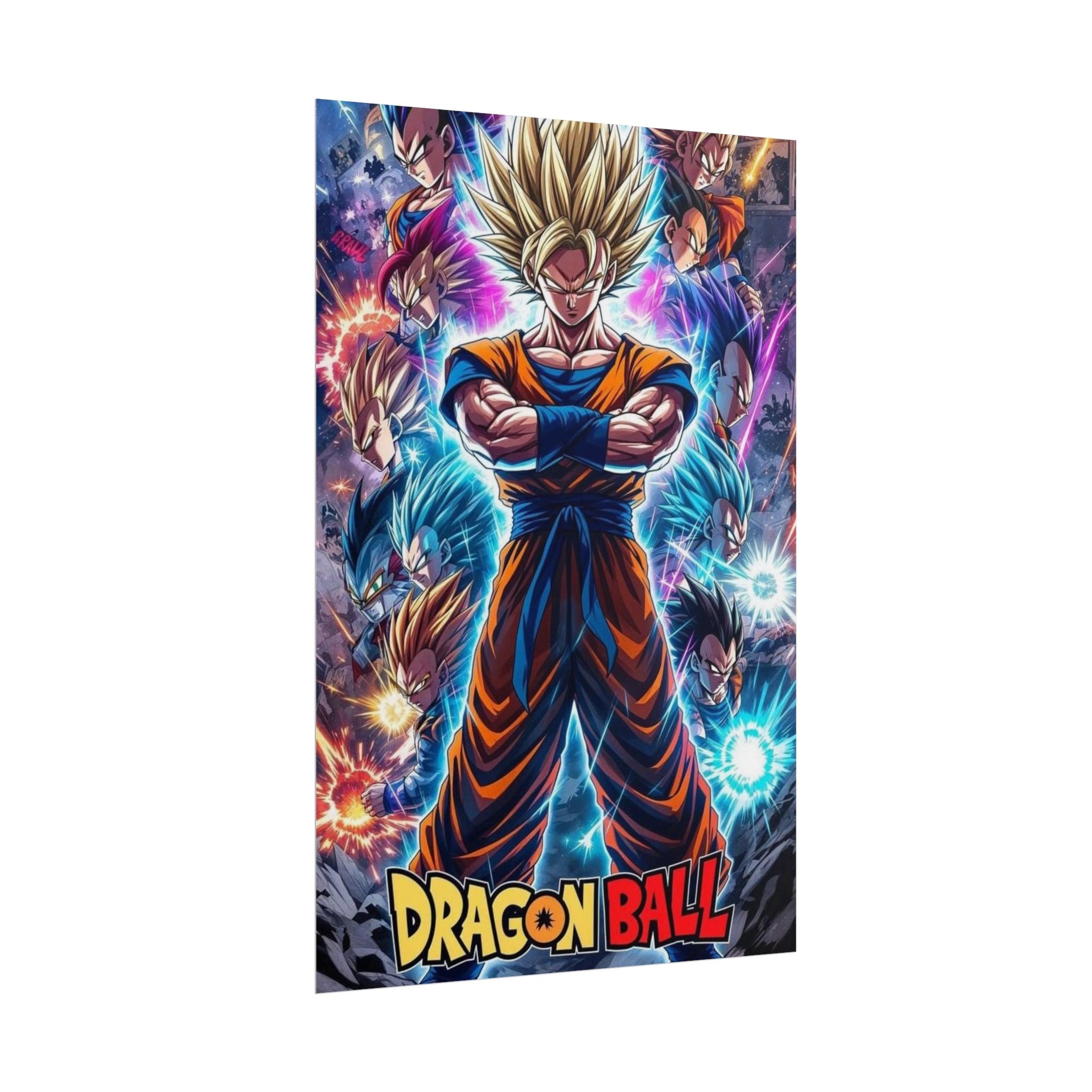 Dragon Ball Super Saiyan Goku Rolled Poster – Anime Wall Art Dragon Ball