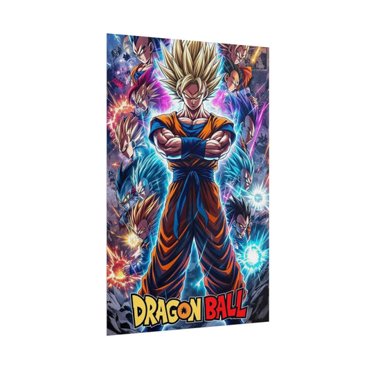 Dragon Ball Super Saiyan Goku Rolled Poster – Anime Wall Art Dragon Ball