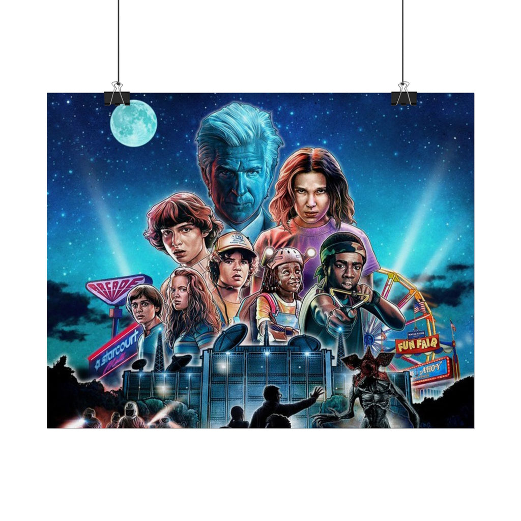 Stranger Things Cast Poster - Stranger Kids