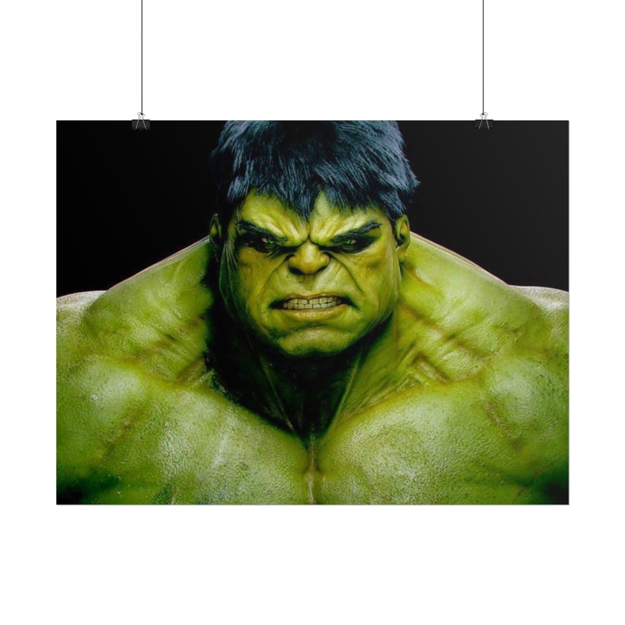 Hulk Lightning Poster — Marvel Vibrant Superhero Wall Art (Rolled Poster)