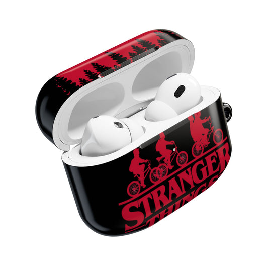 Stranger Things AirPod Case – Retro 80s Sci‑Fi Bike Silhouette Protective Cover