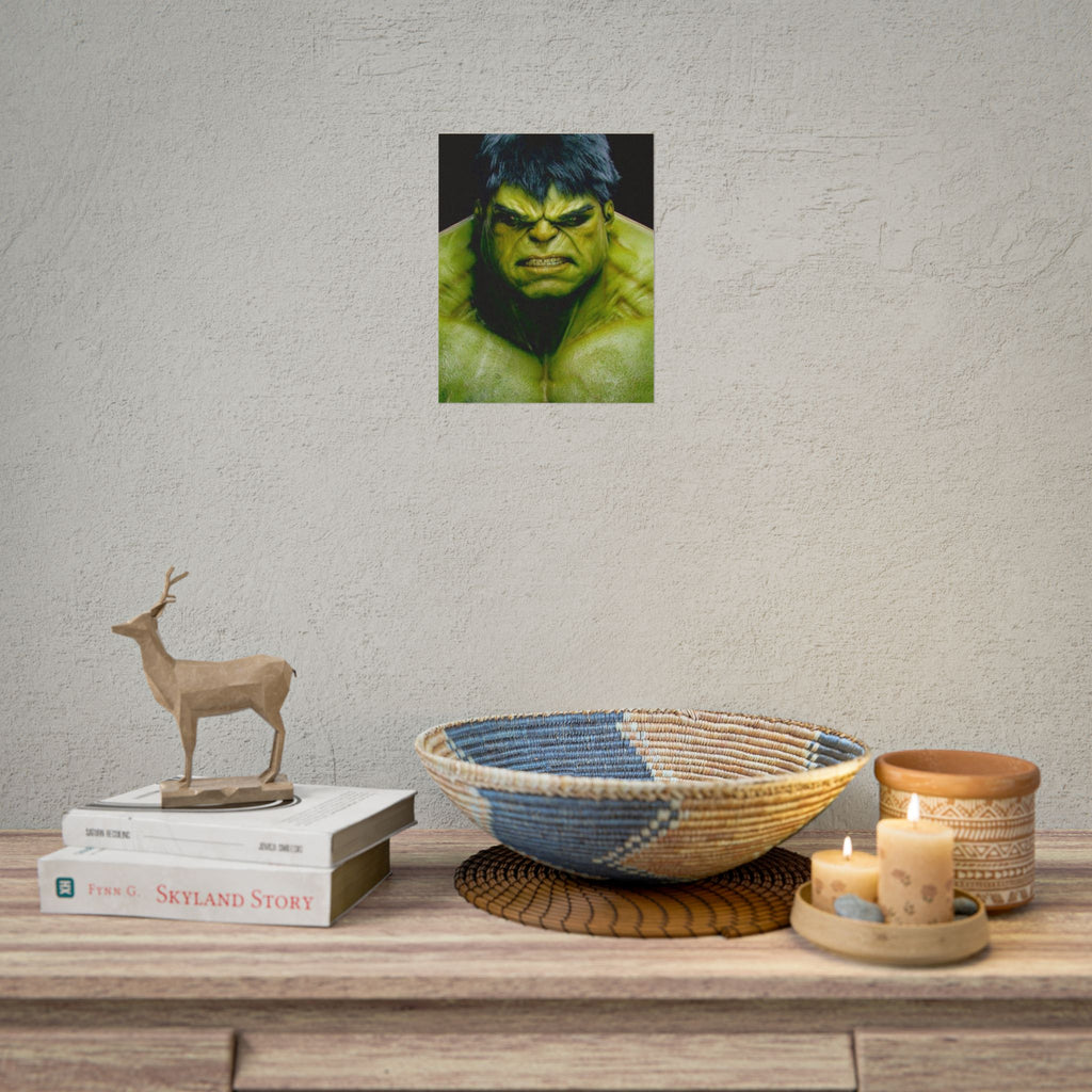 Hulk Lightning Poster — Marvel Vibrant Superhero Wall Art (Rolled Poster)