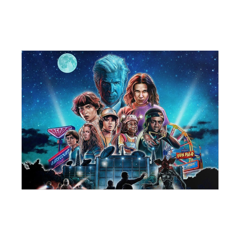 Stranger Things Cast Poster - Stranger Kids