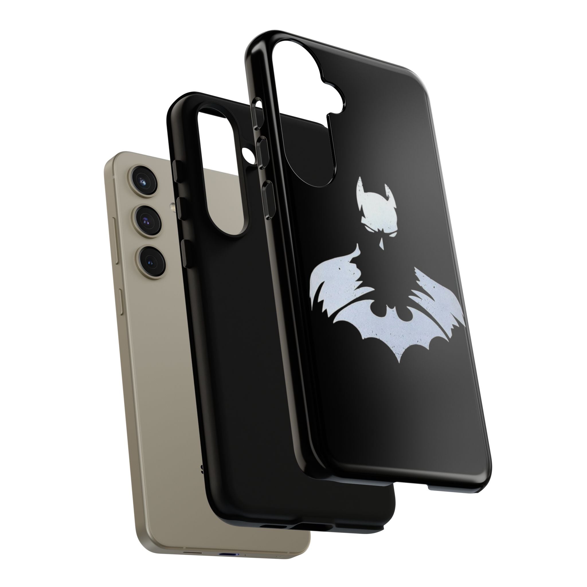 Batman Silhouette Tough Phone Case — Dark Knight Black Protective Cover