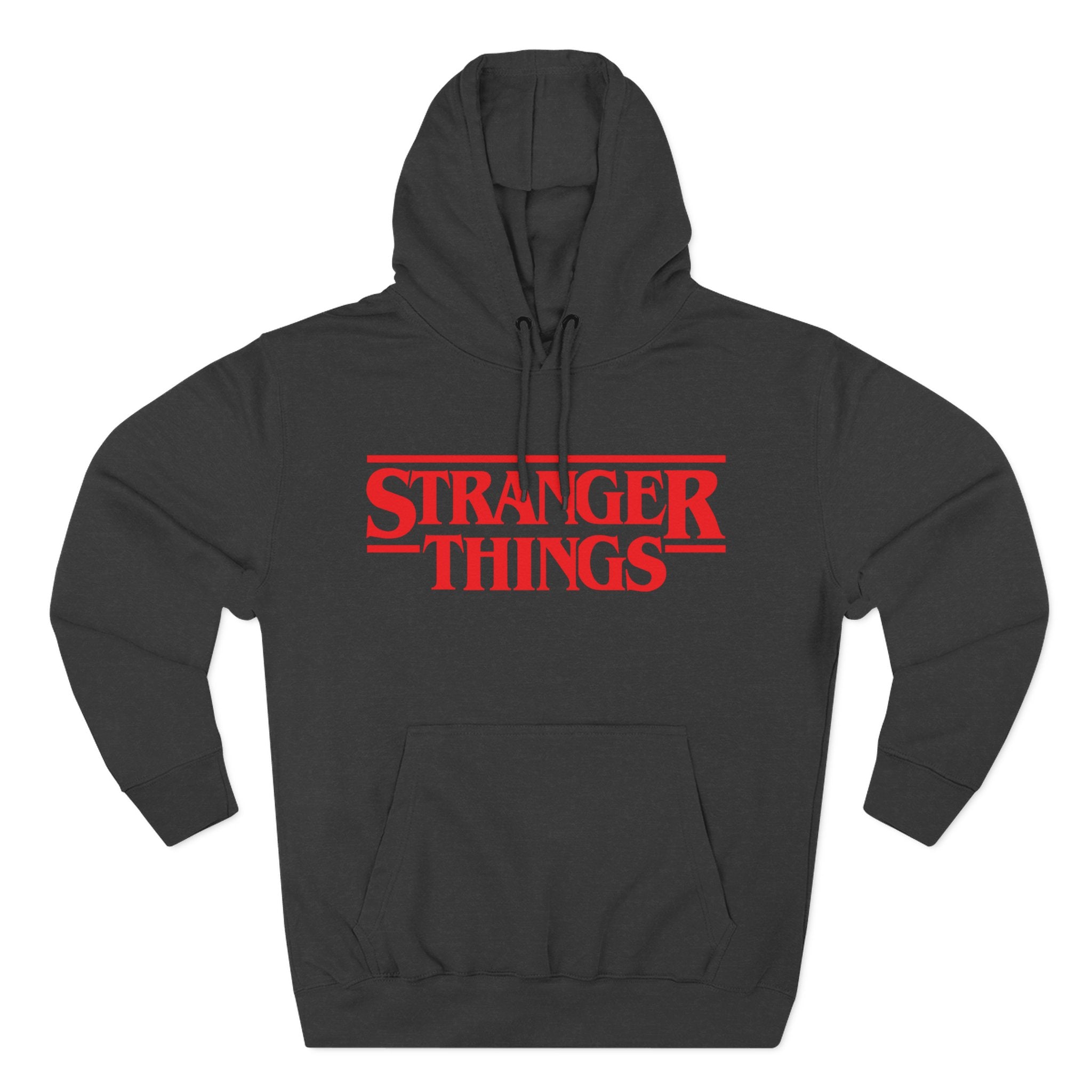 Stranger Things Fleece Hoodie – Retro Outline Logo Pullover
