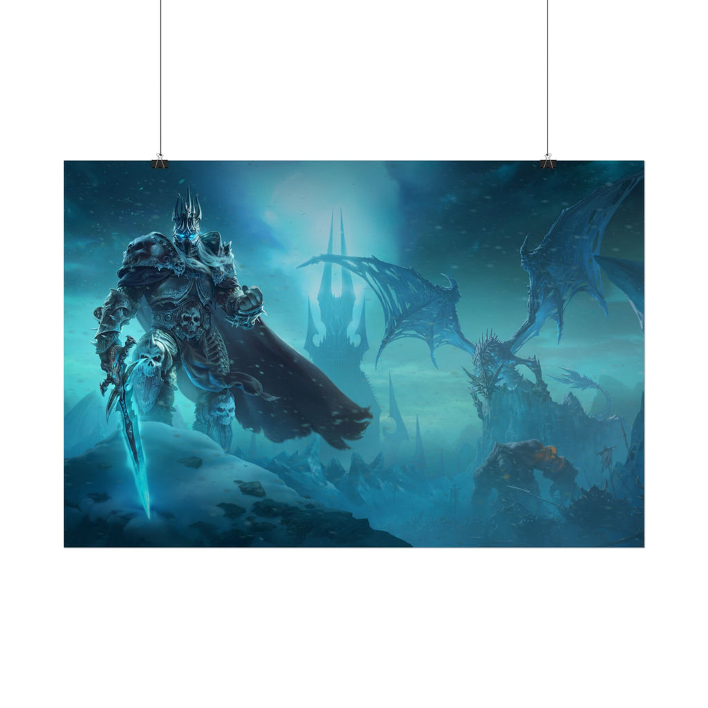 Lich King Fantasy Art Print - World of Warcraft