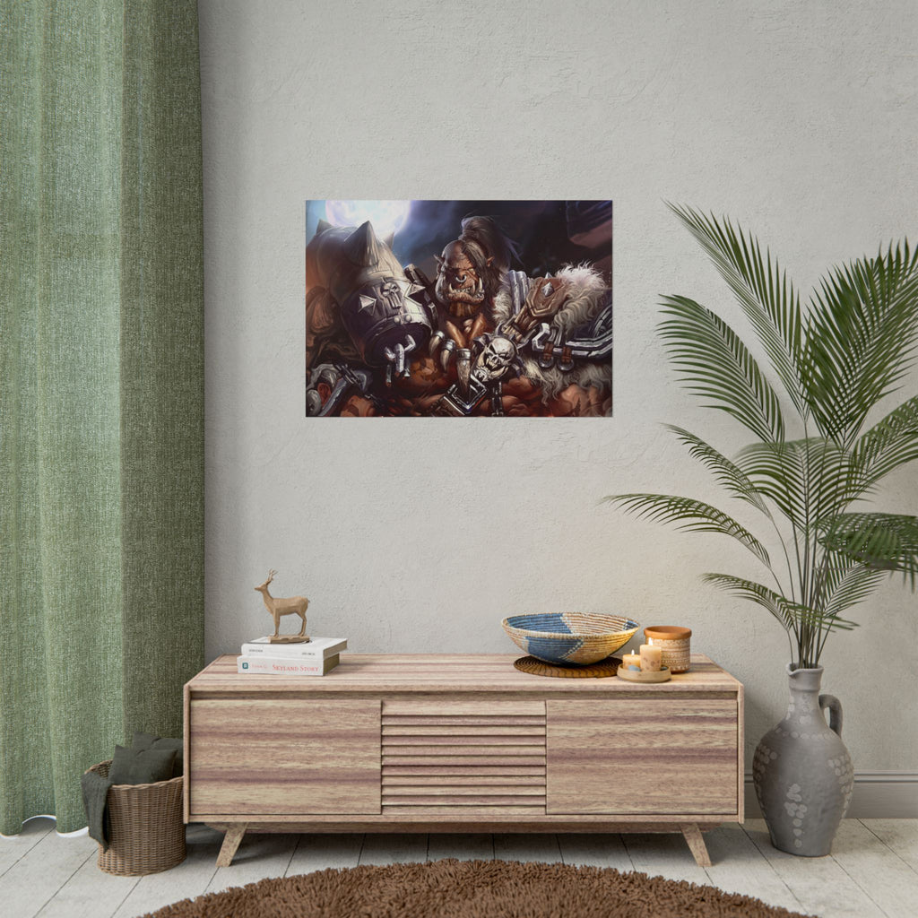 Garrosh Hellscream Fantasy Art Print - World of Warcraft