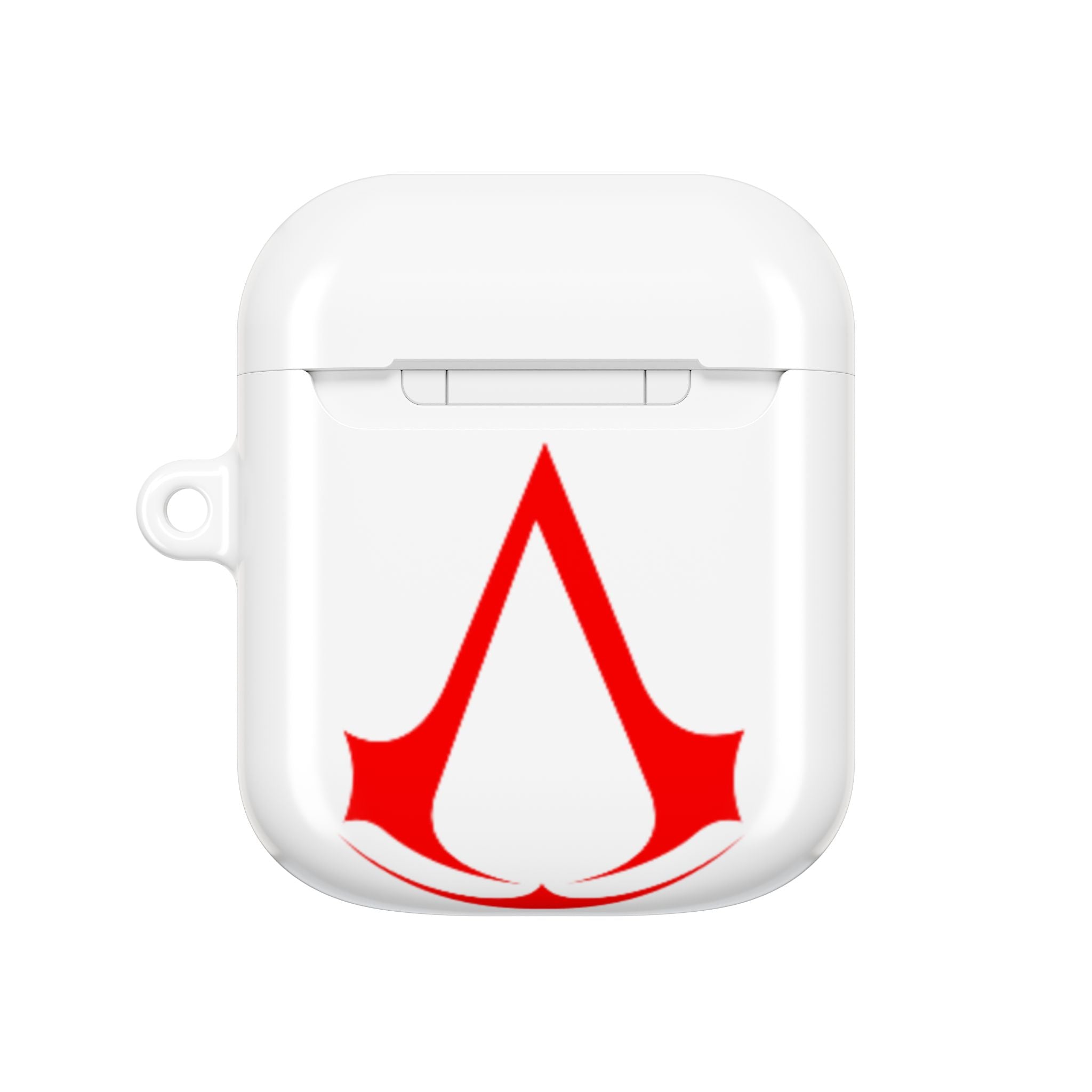 Assassins Creed Emblem AirPod Case — Red Gaming Logo Protective Cover