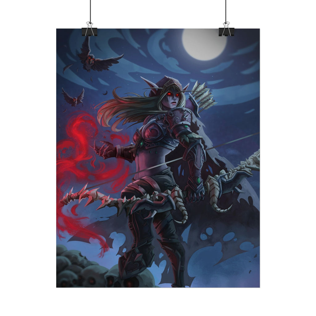 Lady Sylvanas World Of Warcraft Poster — Fantasy Art Print