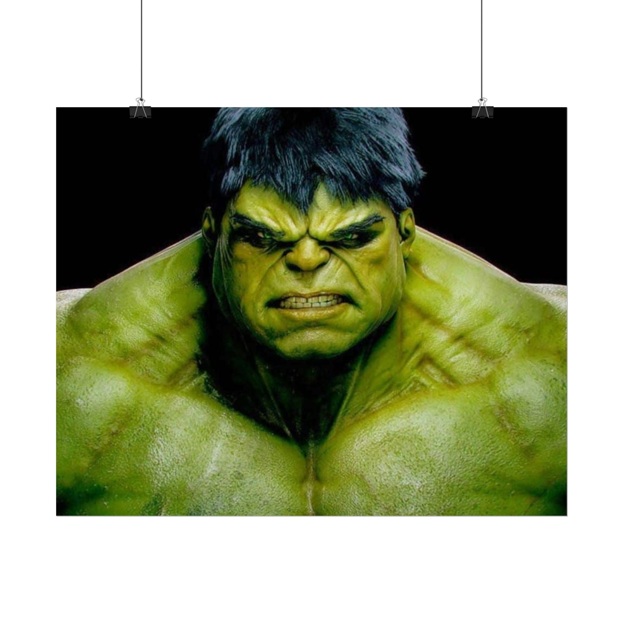 Hulk Lightning Poster — Marvel Vibrant Superhero Wall Art (Rolled Poster)