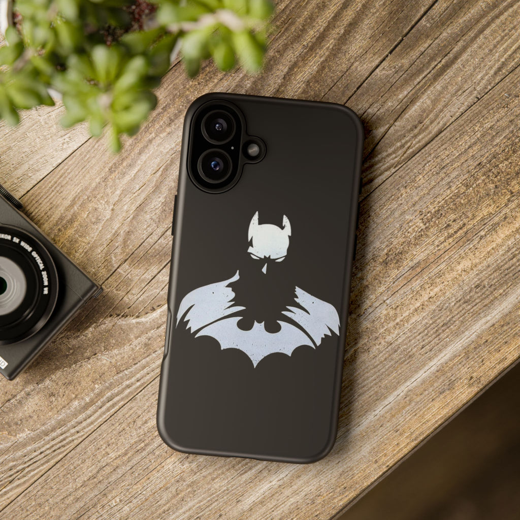 Batman Silhouette Tough Phone Case — Dark Knight Black Protective Cover