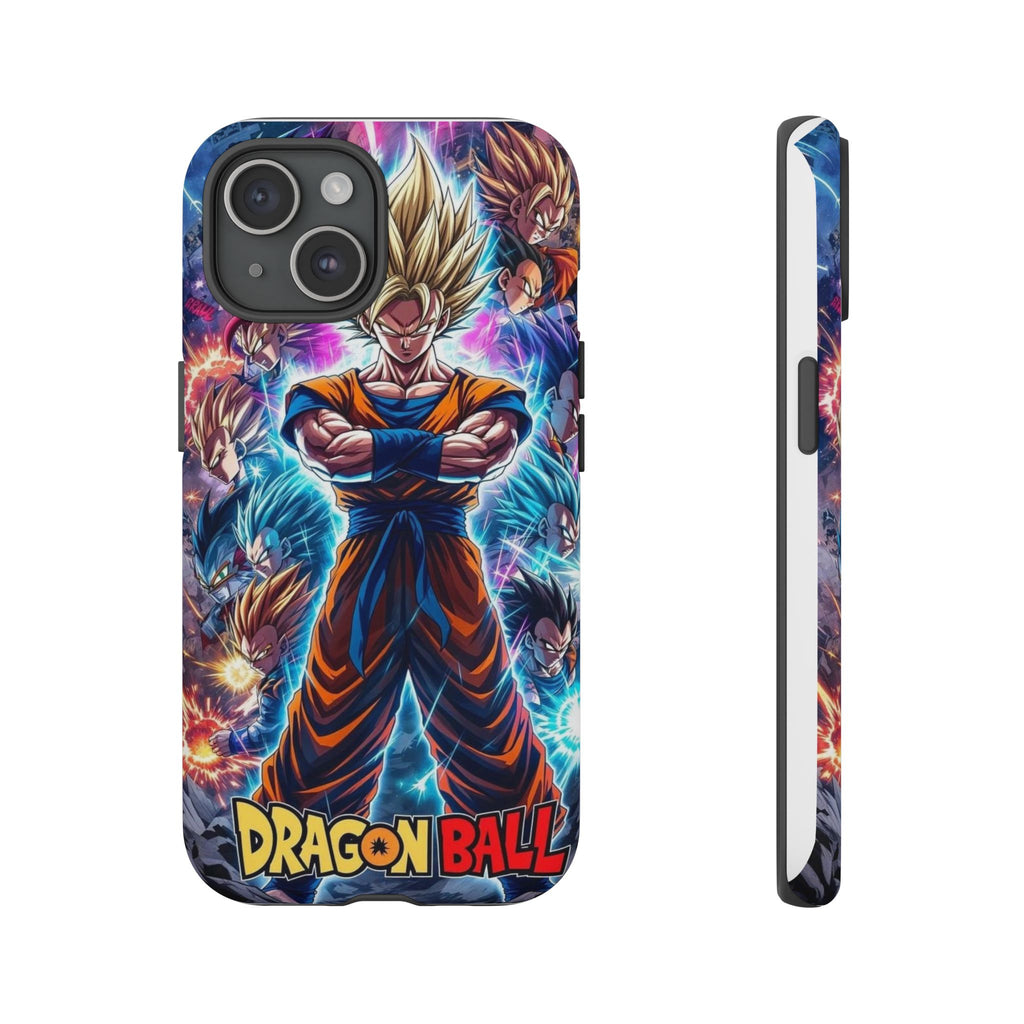 Dragon Ball Super Saiyan Phone Case — Goku Anime Tough Case