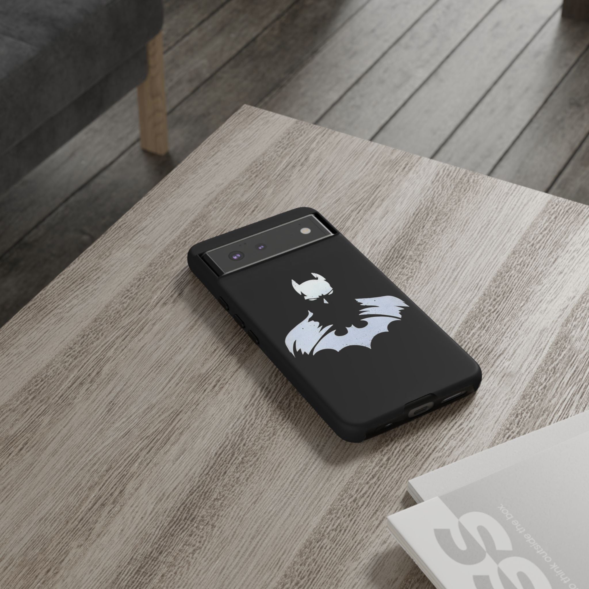 Batman Silhouette Tough Phone Case — Dark Knight Black Protective Cover
