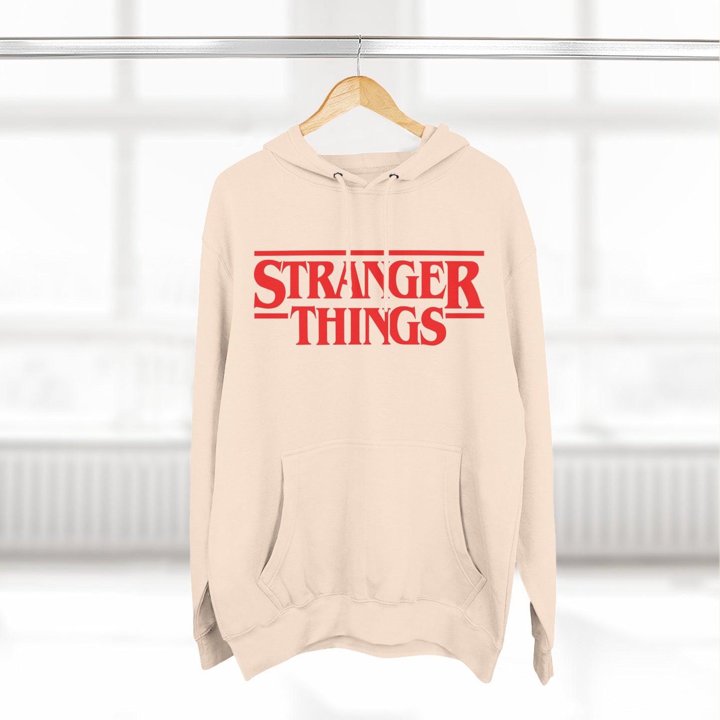 Stranger Things Fleece-Kapuzenpullover – Retro Outline Logo Pullover