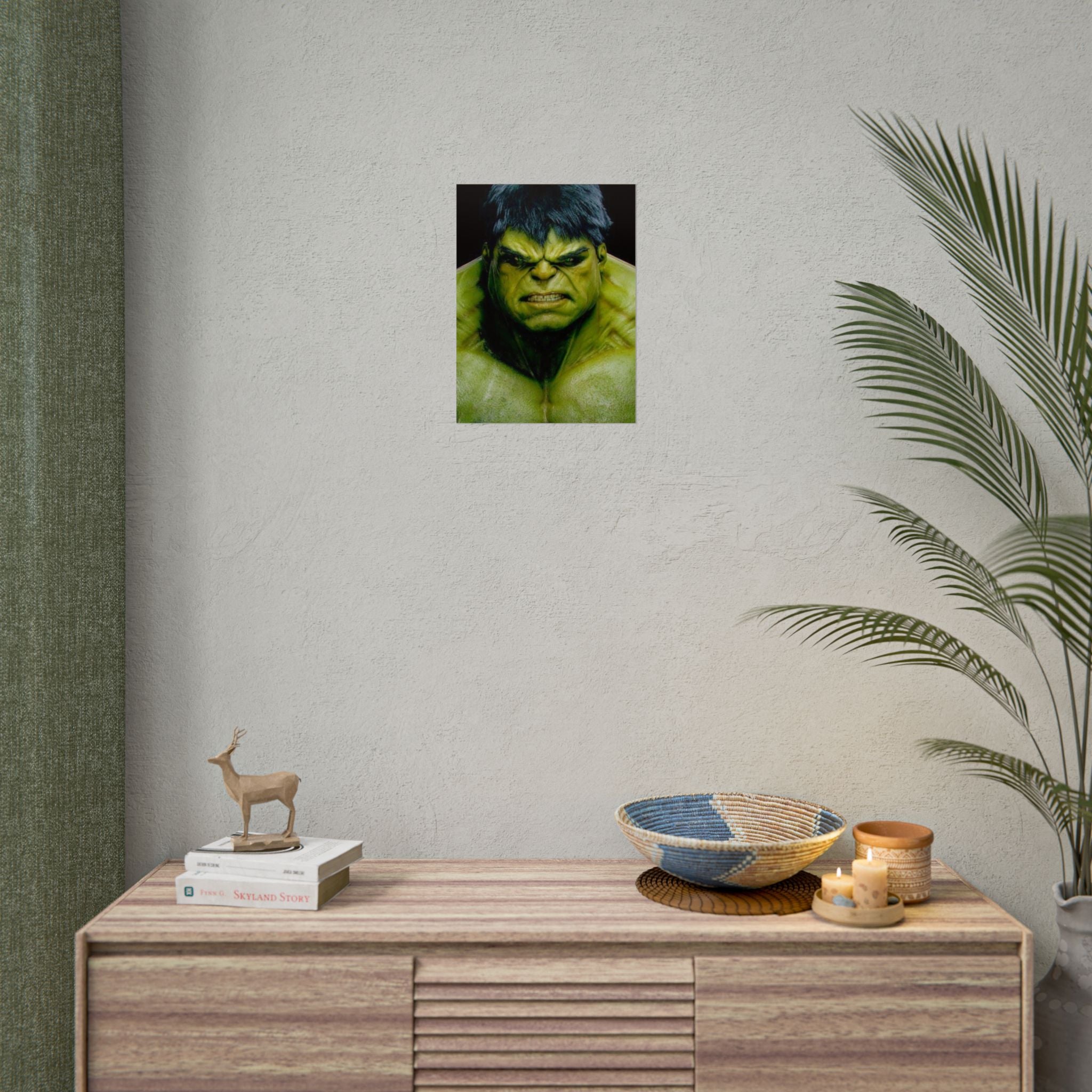 Hulk Lightning Poster — Marvel Vibrant Superhero Wall Art (Rolled Poster)