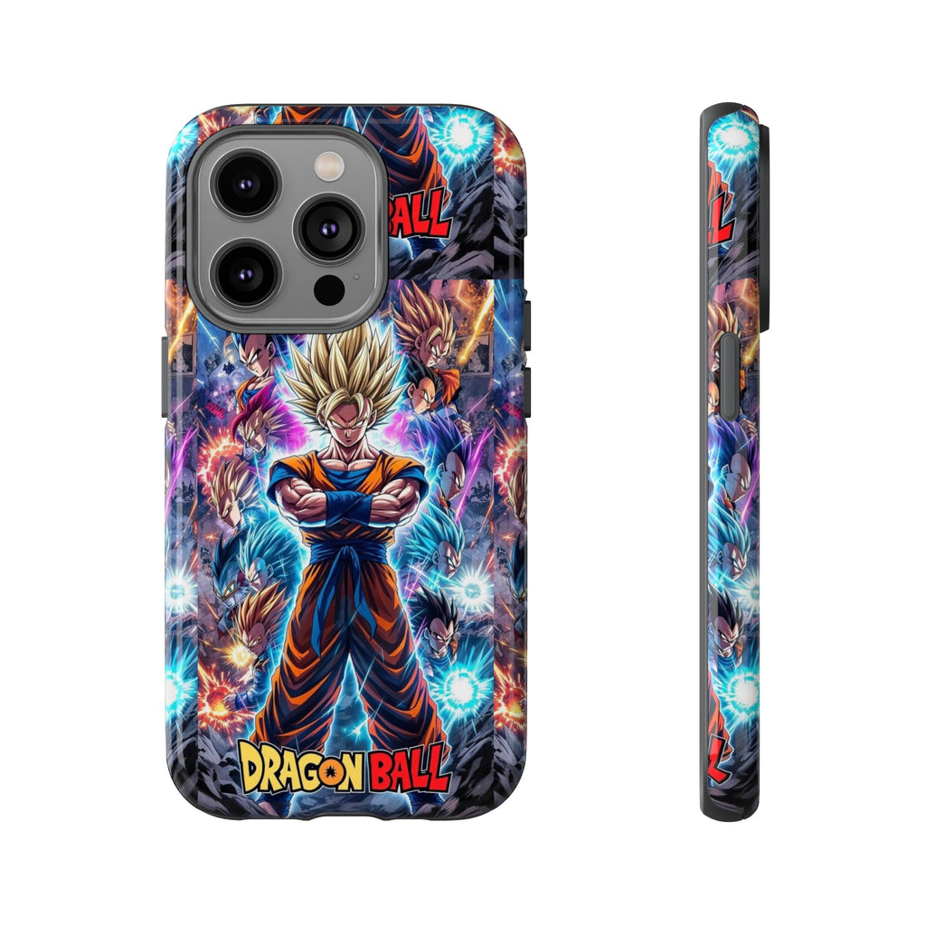 Dragon Ball Super Saiyan Phone Case — Goku Anime Tough Case