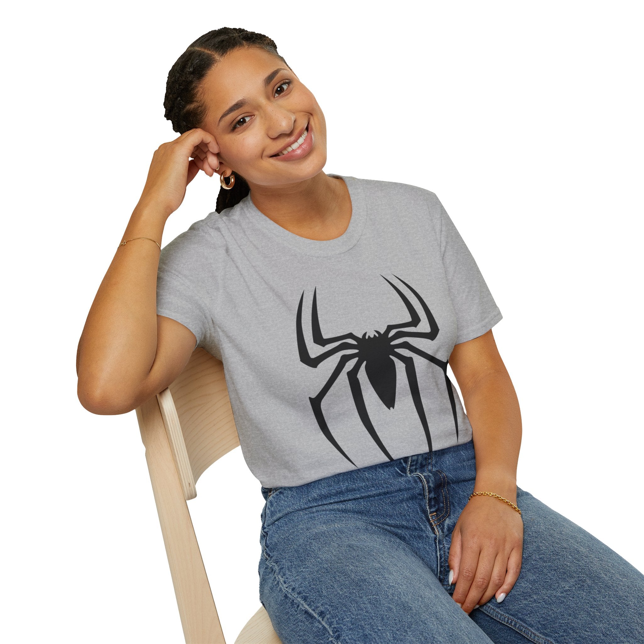 Black Spiderman Emblem T-Shirt | Spider Logo Tee