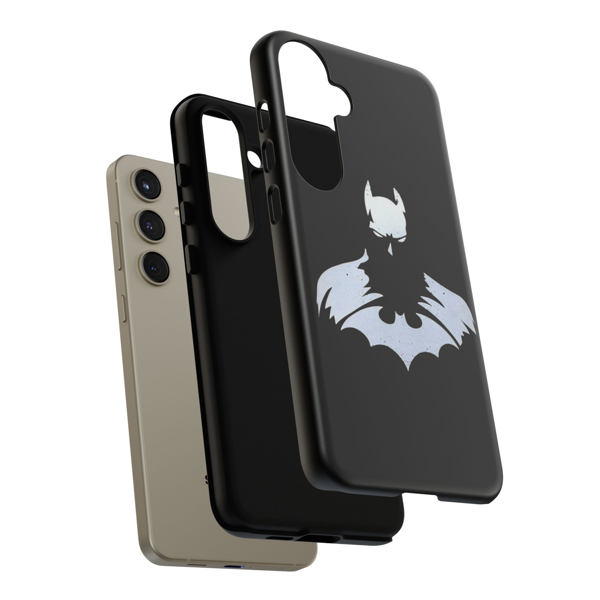 Batman Silhouette Tough Phone Case — Dark Knight Black Protective Cover