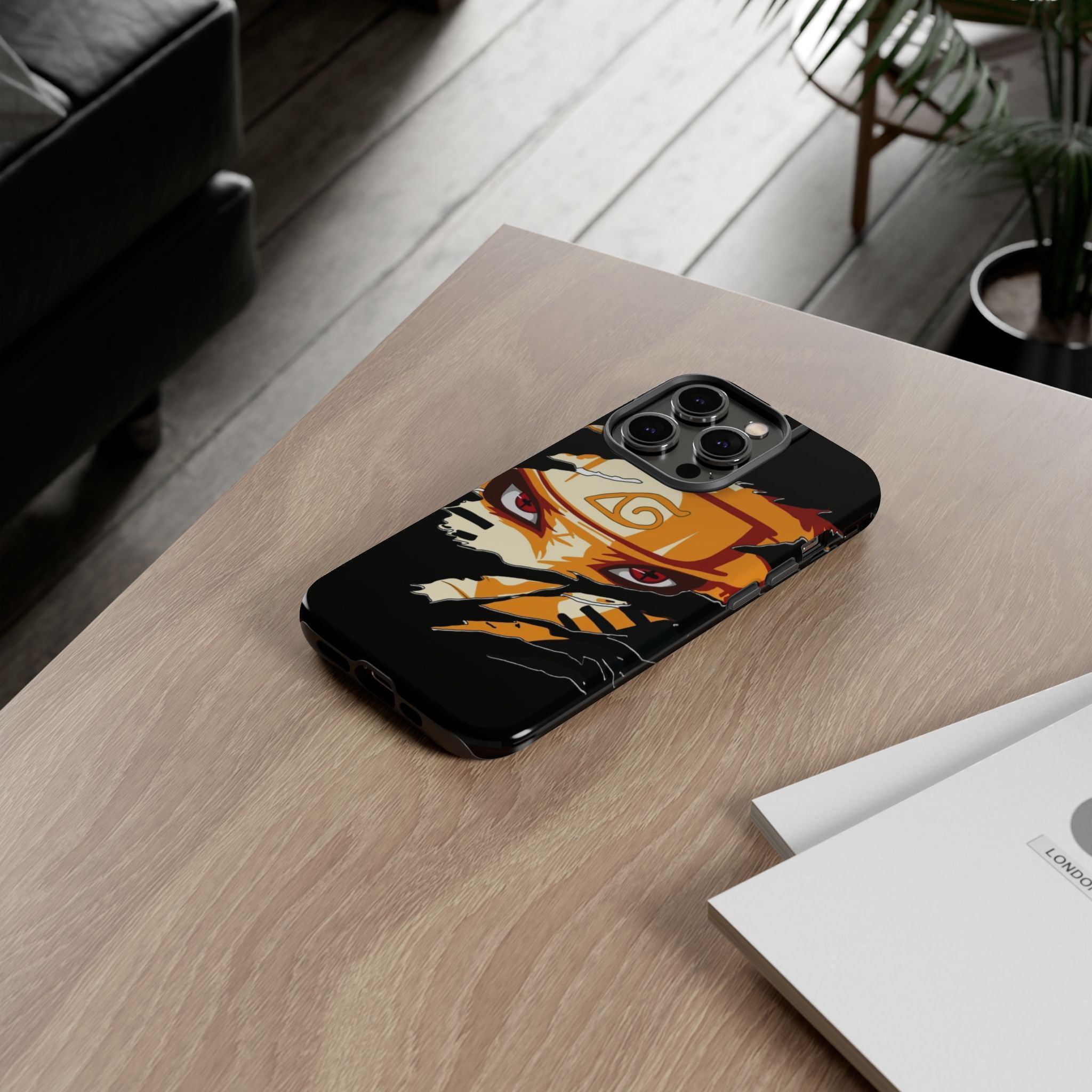 Anime Ninja Phone Case — Intense Shredded Mask Design (Tough Cases)