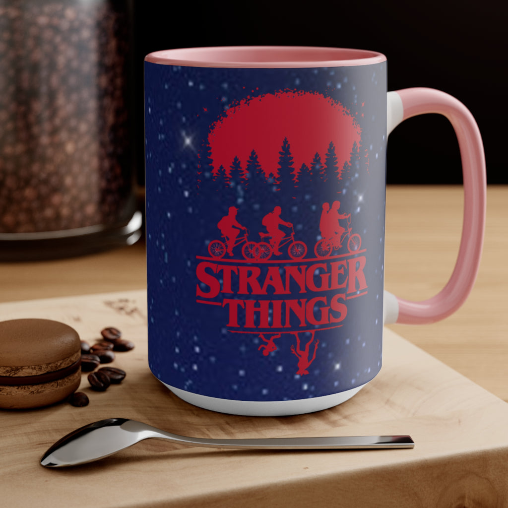 Stranger Things Accent Mug — Retro 80s Sci‑Fi Night Sky Design Demigorgon - Limited Edition