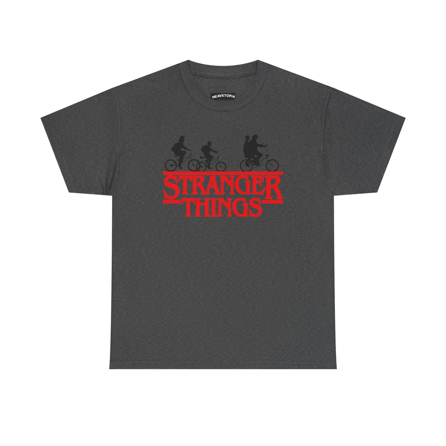 Stranger Things Retro Style Logo Bike Silhouette Tee