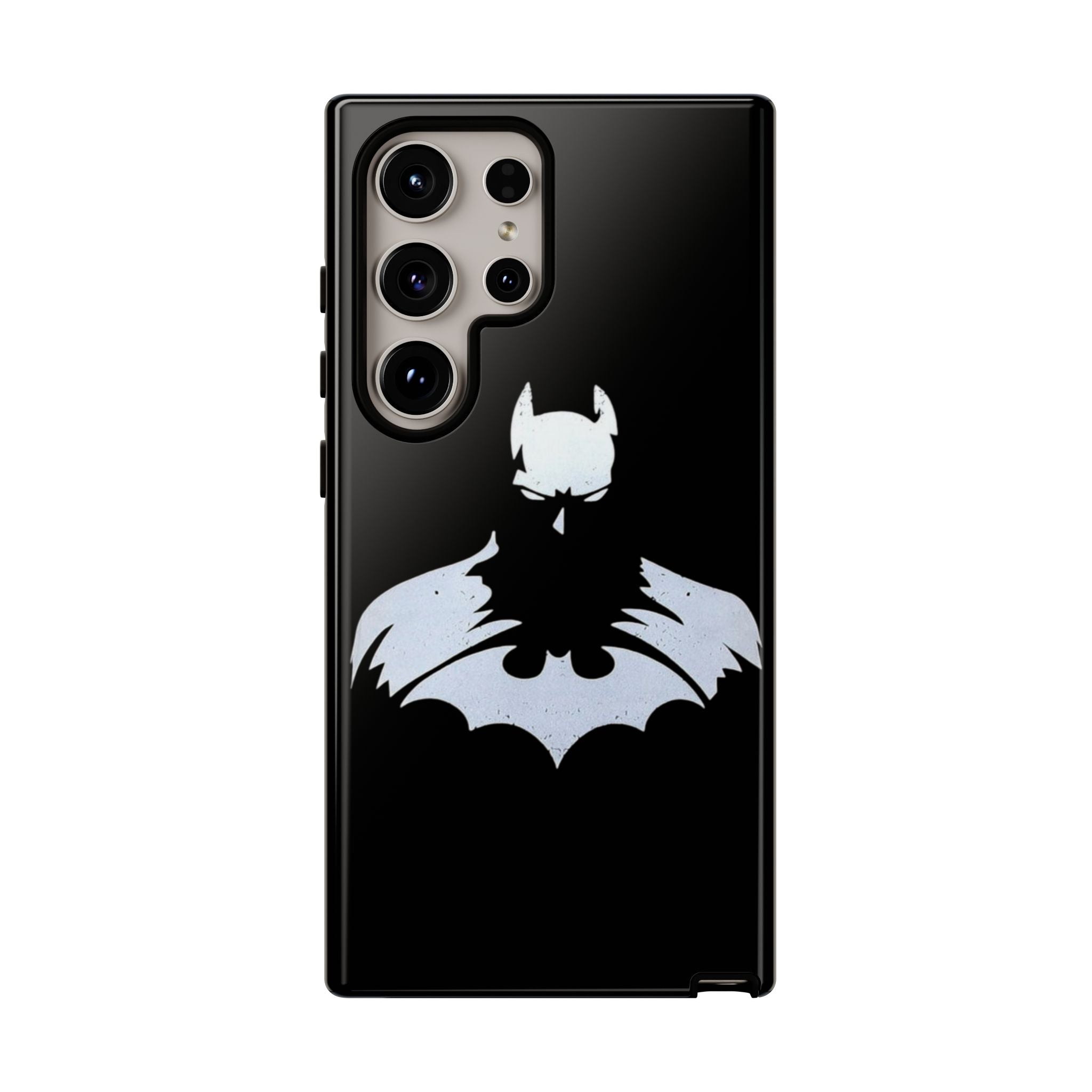 Batman Silhouette Tough Phone Case — Dark Knight Black Protective Cover