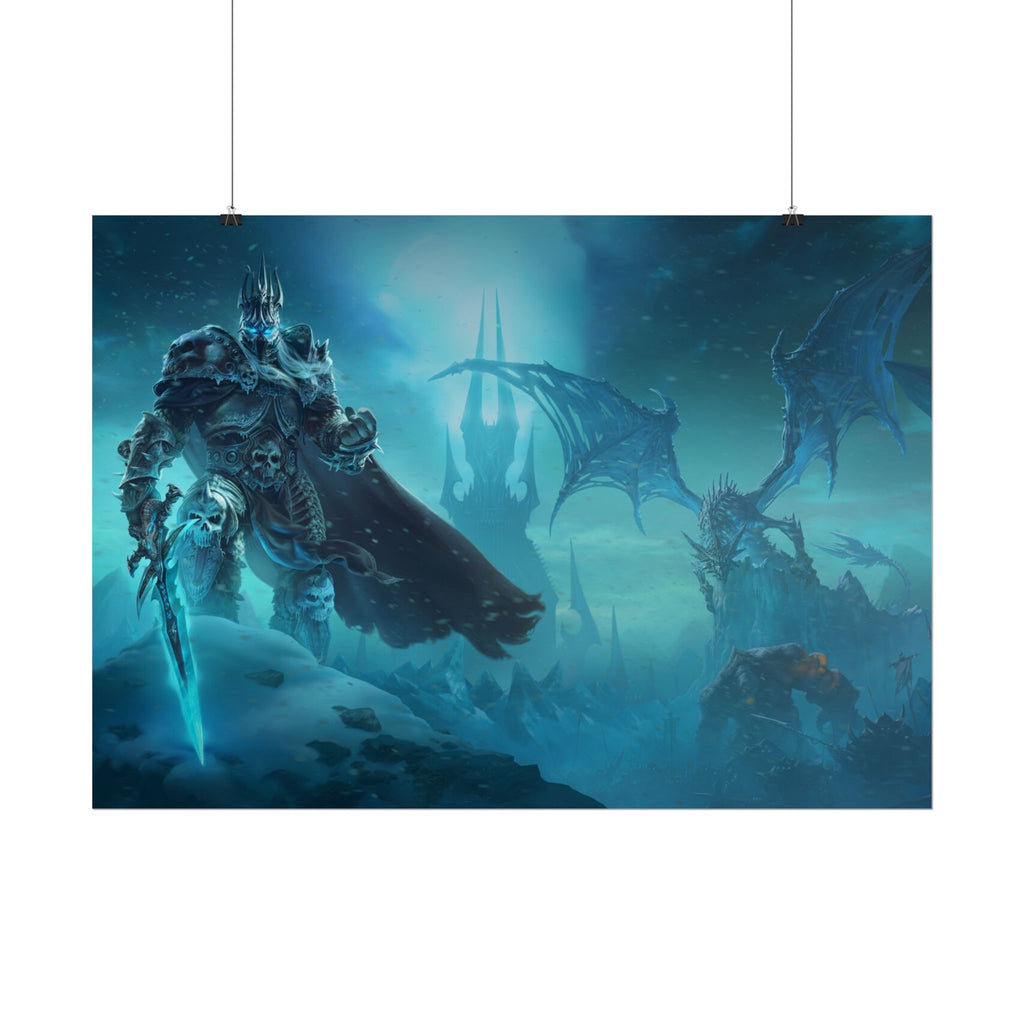 Lich King Fantasy Art Print - World of Warcraft