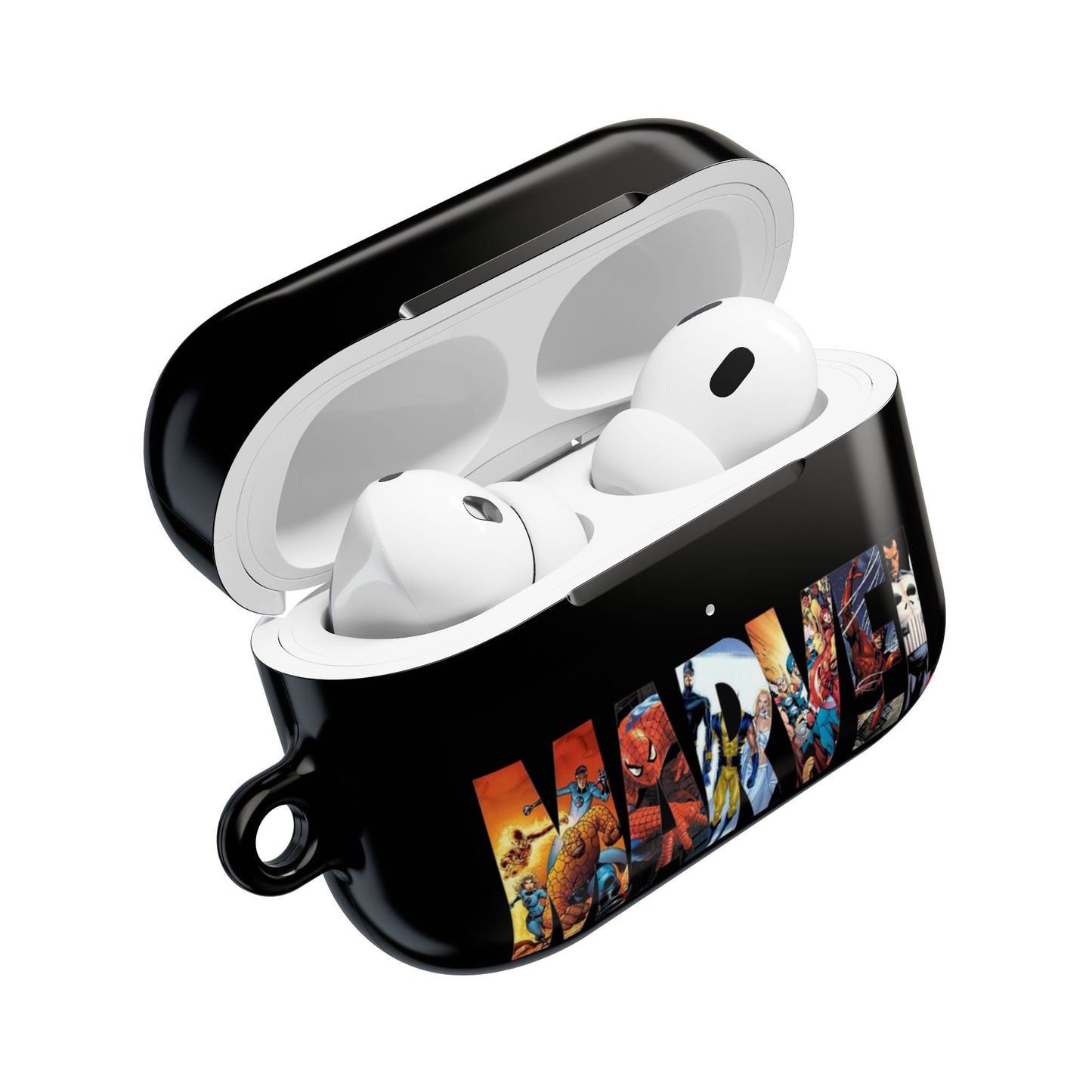 AirPod Hülle – Marvel Comic Logo Schutzhülle