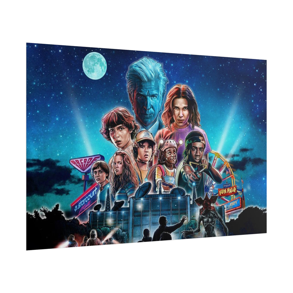 Stranger Things Cast Poster - Stranger Kids