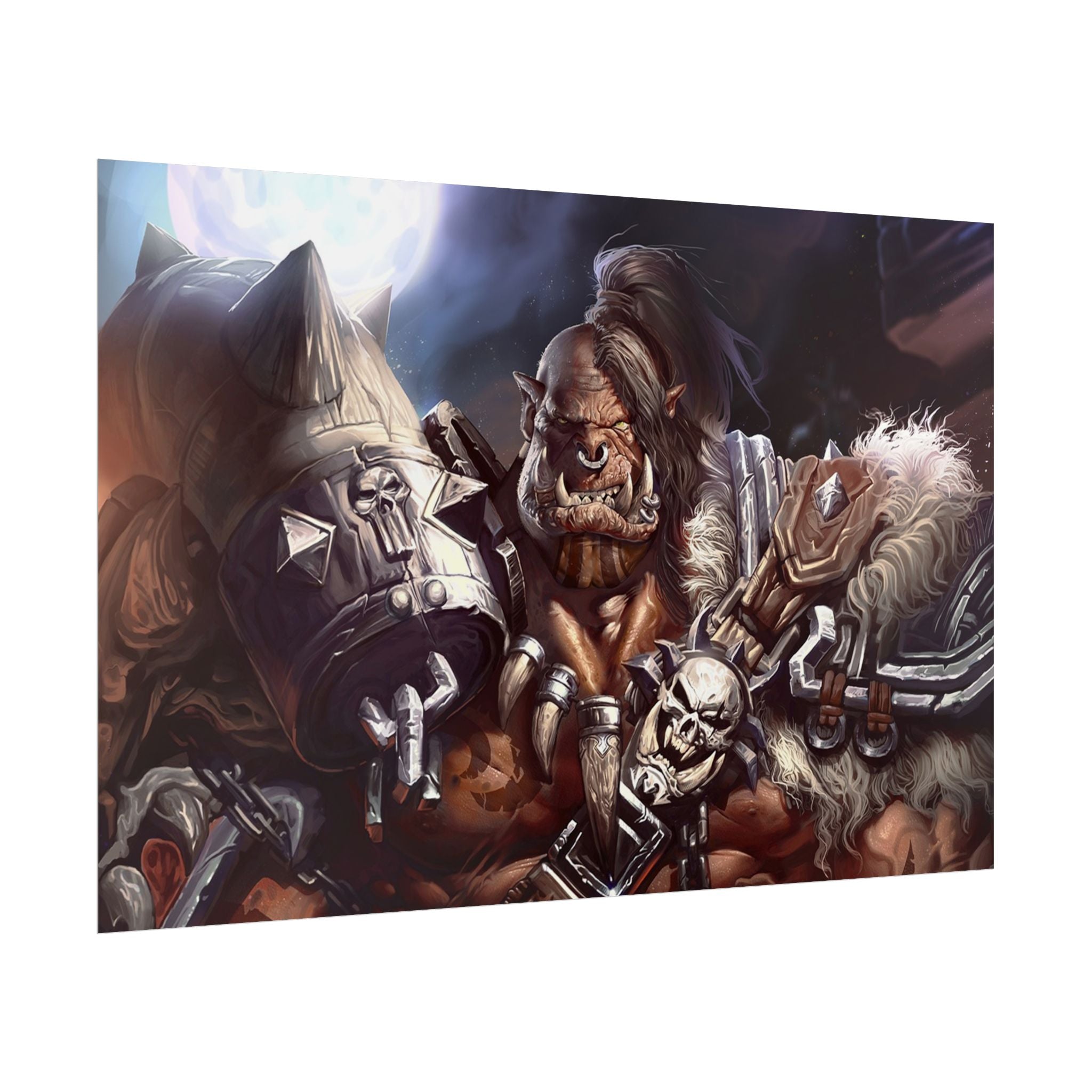 Garrosh Hellscream Fantasy Art Print - World of Warcraft