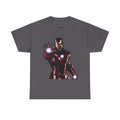 Iron Man Graphic Tee — Retro Superhero Chest Print T‑Shirt