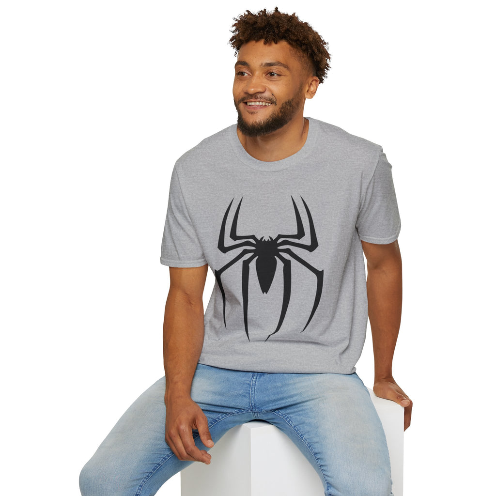 Black Spiderman Emblem T-Shirt | Spider Logo Tee