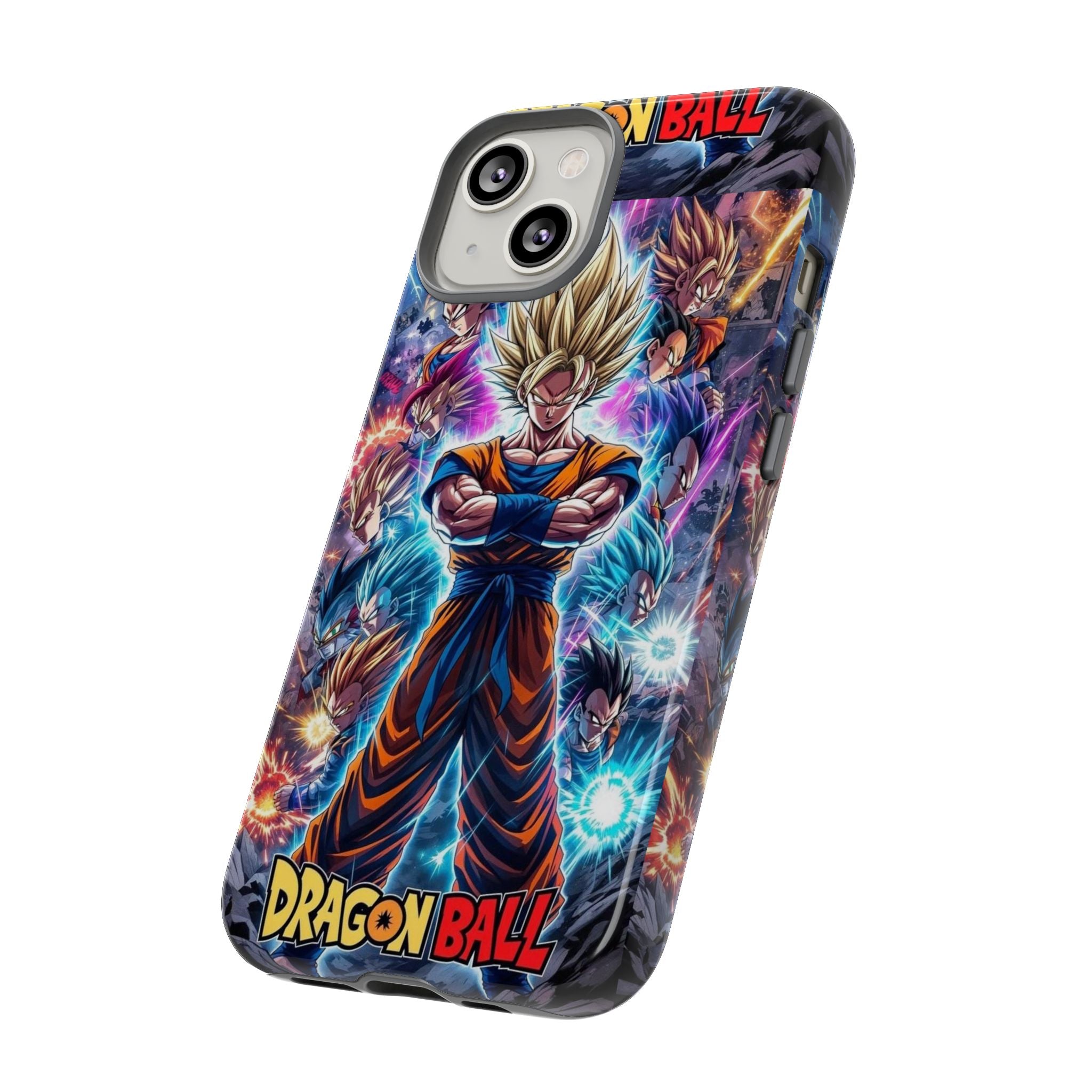 Dragon Ball Super Saiyan Phone Case — Goku Anime Tough Case