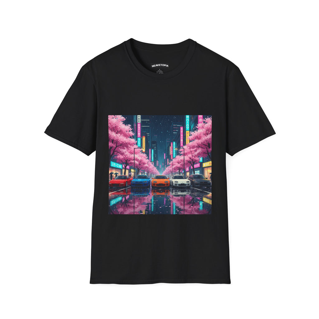 Anime Style Retro Dreamy JDM cars Street Unisex Softstyle T-Shirt