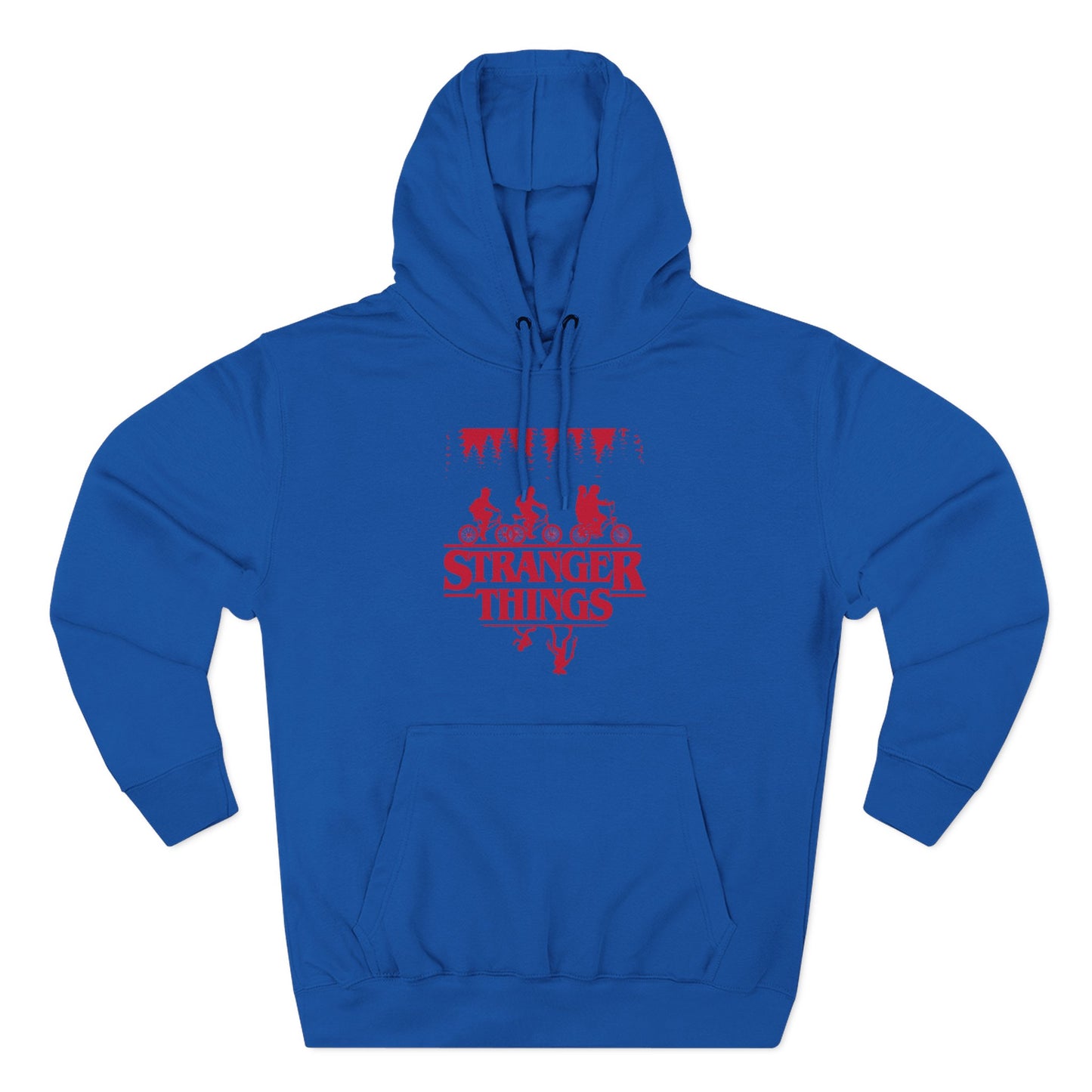Stranger Things Fleece Hoodie – Retro-Umriss-Logo-Pullover