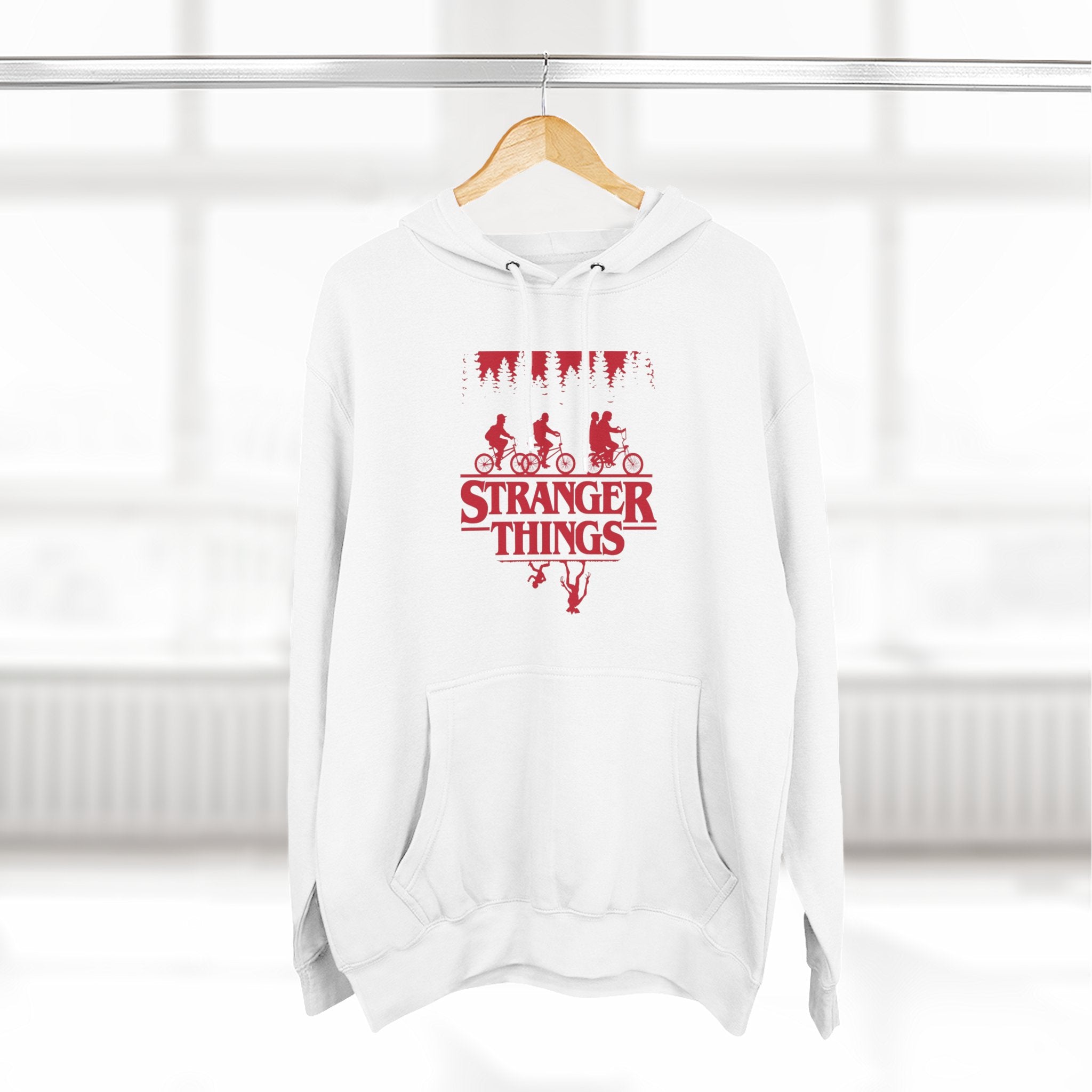 Copy of Stranger Things Fleece Hoodie – Retro Outline Logo Pullover