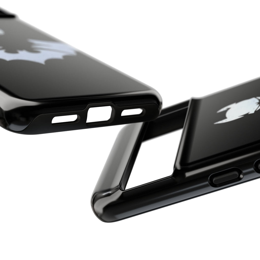 Batman Silhouette Tough Phone Case — Dark Knight Black Protective Cover
