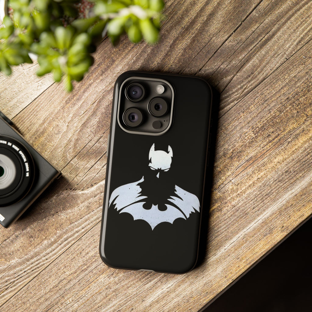 Batman Silhouette Tough Phone Case — Dark Knight Black Protective Cover