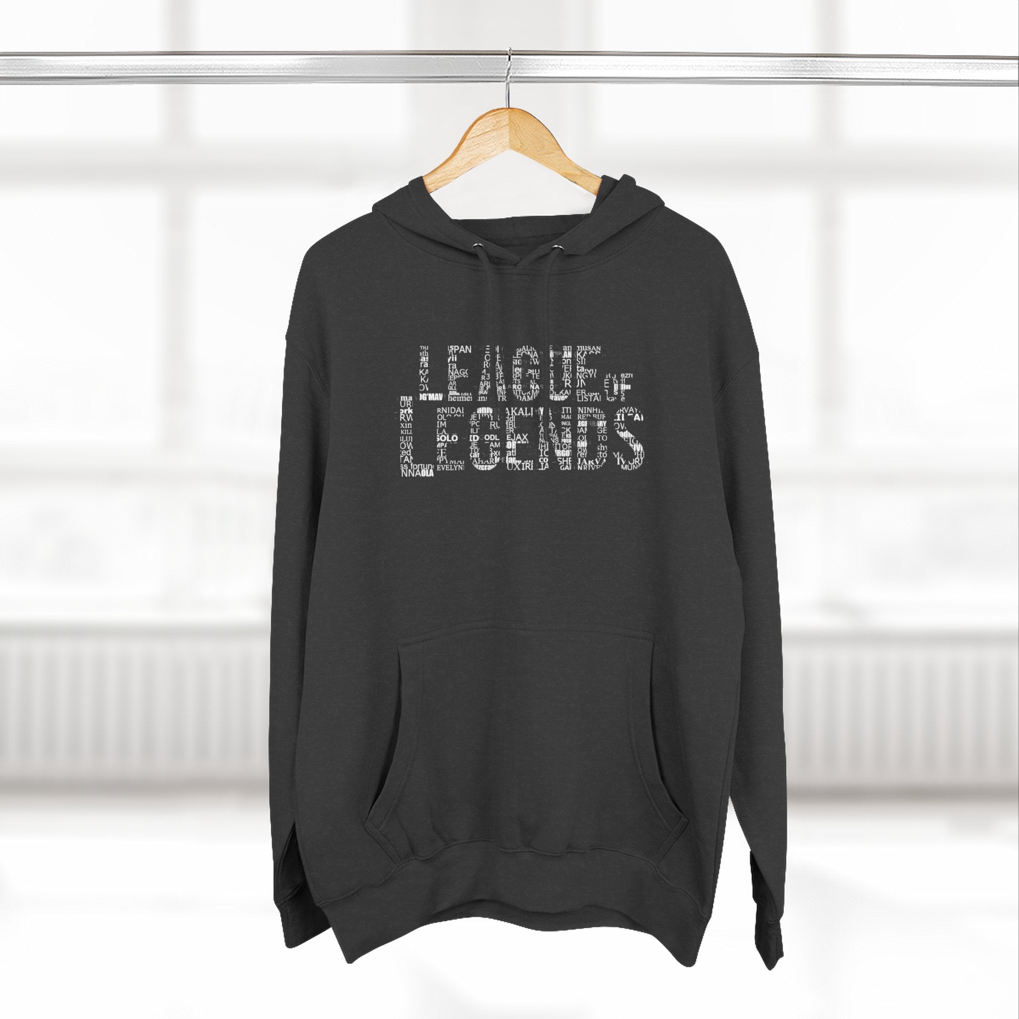 League of Legends Distressed Logo Hoodie - All Champion's names