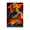 Lando Norris Poster Matte Vertical | F1 Racing Mc Laren Driver Artwork  | Original Signature