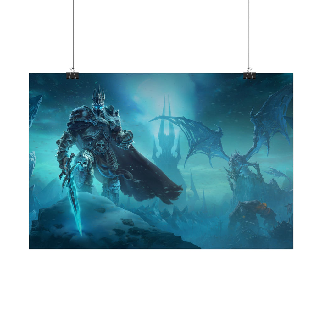 Lich King Fantasy Art Print - World of Warcraft