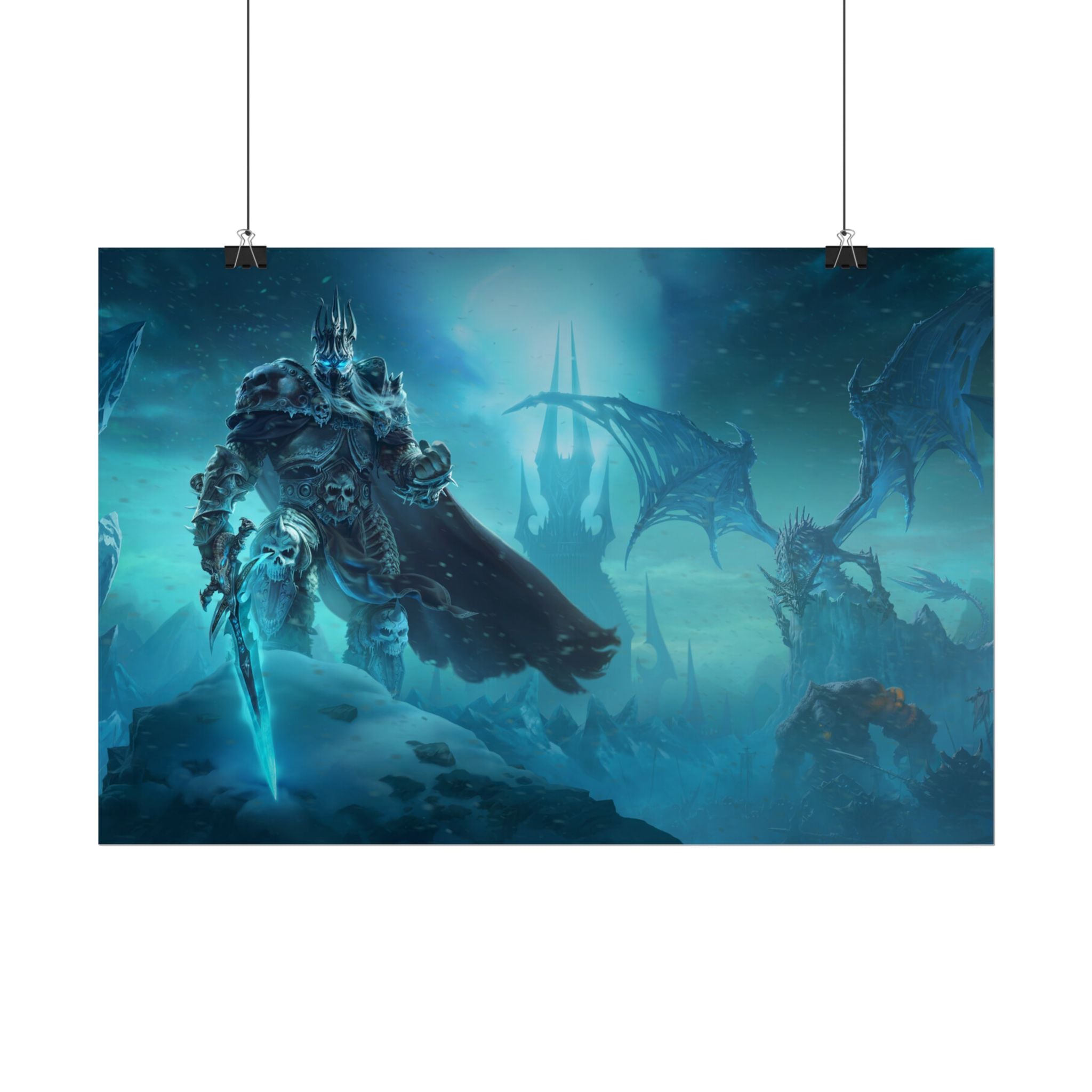 Lich King Fantasy Art Print - World of Warcraft